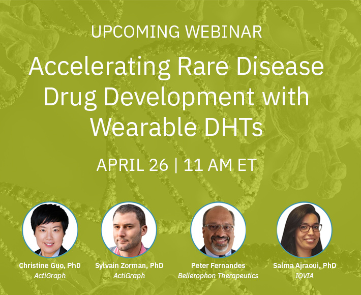 Upcoming Webinar: Accelerating Rare Disease Drug Development with Wearable Digital Health Technologies